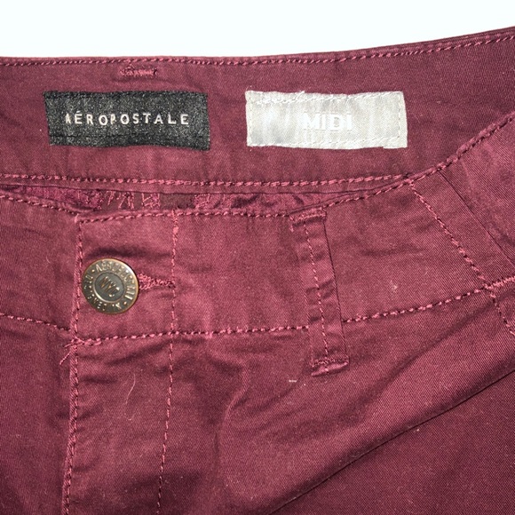 Burgundy Aero Shorts - Picture 2 of 5